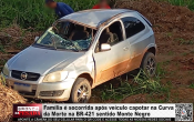 Fam&iacute;lia &eacute; socorrida ap&oacute;s ve&iacute;culo capotar na Curva da Morte na BR&ndash;421 sentido Monte Negro &ndash; LIVE: ESTAMOS NO AR! PROGRAMA BRONCA DA PESADA