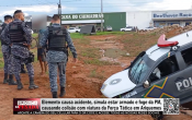 Elemento causa acidente, simula estar armado e foge da PM, causando colis&atilde;o com viatura da For&ccedil;a T&aacute;tica em Ariquemes &ndash; V&iacute;deo