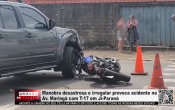 Manobra desastrosa e irregular provoca acidente na Av. Maring&aacute; com T&ndash;17 em Ji&ndash;Paran&aacute; &ndash; V&iacute;deo