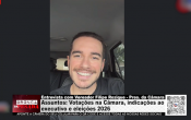 Entrevista com Presidente da C&acirc;mara Filipe Rozique &ndash; Vota&ccedil;&otilde;es na C&acirc;mara, indica&ccedil;&otilde;es ao executivo e elei&ccedil;&otilde;es 2026 &ndash; V&iacute;deo
