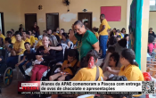 Alunos da APAE comemoram a P&aacute;scoa com entrega de ovos de chocolate e apresenta&ccedil;&otilde;es &ndash; V&iacute;deo
