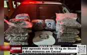 TR&Aacute;FICO DE DROGAS &ndash; PRF aprende mais de 10 kg de Skunk e dois menores em Cacoal &ndash; V&iacute;deo