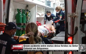 Grave acidente entre motos deixa feridos no Setor Colonial em Ariquemes &ndash; V&iacute;deo