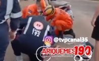 ARIQUEMES: Tr&ecirc;s pessoas ficam feridas em grave acidente no Bairro Colonial &ndash; V&Iacute;DEO