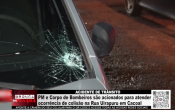 ACIDENTE DE TR&Acirc;NSITO &ndash; PM e Corpo de Bombeiros s&atilde;o acionados para atender ocorr&ecirc;ncia de colis&atilde;o na Rua Uirapuru em Cacoal &ndash; V&iacute;deo