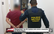 "Maluquinho" do CV &eacute; preso com arma e muni&ccedil;&otilde;es em Monte Negro &ndash; LIVE: ESTAMOS NO AR! PROGRAMA BRONCA DA PESADA