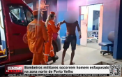 Bombeiros militares socorrem homem esfaqueado na zona norte de Porto Velho &ndash; V&iacute;deo
