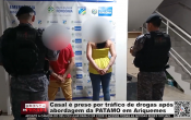 Casal &eacute; preso por tr&aacute;fico de drogas ap&oacute;s abordagem da PATAMO em Ariquemes &ndash; V&iacute;deo