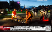 COLIS&Atilde;O VIOLENTA NA BELO HORIZONTE &ndash; Motociclista foi levada para o Heuro de Cacoal com dores fortes &ndash; V&iacute;deo
