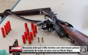 Discuss&atilde;o entre pai e filho termina com interven&ccedil;&atilde;o policial e apreens&atilde;o de armas na zona rural em Monte Negro &ndash; V&iacute;deo