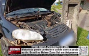 V&Iacute;TIMA RECUSA ATENDIMENTO DO SAMU &ndash; Motorista perde controle e colide contra poste na Av. Brasil no Bairro Zona Sul em Ariquemes &ndash; V&iacute;deo