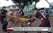 Motociclista vem a &oacute;bito ap&oacute;s colidir na traseira de caminhonete no sem&aacute;foro da Av. JK com a Av. Cana&atilde; em Ariquemes &ndash; V&iacute;deo
