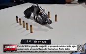 Pol&iacute;cia Militar prende suspeito e apreende adolescente ap&oacute;s roubar moto atr&aacute;s do Mercado Centro no bairro Centro em Porto Velho &ndash; V&iacute;deo