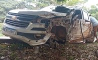 Tentativa de ultrapassagemem local proibido termina em acidente com carreta na BR&ndash;364 em Jaru