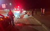 Queda de moto em Porto Velho: Mulher se fere gravemente ap&oacute;s desviar de buraco na pista