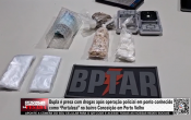 Dupla &eacute; presa com drogas ap&oacute;s opera&ccedil;&atilde;o policial em ponto conhecido como “Fortaleza” no bairro Concei&ccedil;&atilde;o em Porto Velho &ndash; V&iacute;deo