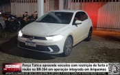 For&ccedil;a T&aacute;tica apreende ve&iacute;culos com restri&ccedil;&atilde;o de furto e roubo na BR 364 em opera&ccedil;&atilde;o integrada em Ariquemes &ndash; V&iacute;deo