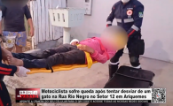Motociclista sofre queda ap&oacute;s tentar desviar de um gato na Rua Rio Negro no Setor 12 em Ariquemes &ndash; V&iacute;deo 