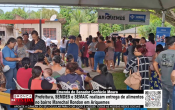 Emenda do Senador Conf&uacute;cio Moura &ndash; Prefeitura, SEMDES e SEMAIC realizam entrega de alimentos no bairro Marechal Rondon em Ariquemes &ndash; V&iacute;deo