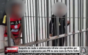 Suspeito de roubo e adolescente infrator s&atilde;o agredidos por populares e capturados pela PM na zona leste de Porto Velho &ndash; V&iacute;deo