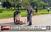 Motoneta invade preferencial e colide na lateral de t&aacute;xi na Av. Capit&atilde;o S&iacute;lvio em Ariquemes &ndash; V&iacute;deo