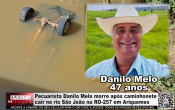 Pecuarista Danilo Melo morre ap&oacute;s caminhonete cair no rio S&atilde;o Jo&atilde;o na RO&ndash;257 em Ariquemes &ndash; LIVE: ESTAMOS NO AR! PROGRAMA BRONCA DA PESADA