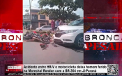 Acidente entre HR&ndash;V e motocicleta deixa homem ferido na Marechal Rondon com a BR&ndash;364 em Ji&ndash;Paran&aacute;