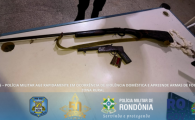ARIQUEMES: POL&Iacute;CIA MILITAR AGE RAPIDAMENTE EM OCORR&Ecirc;NCIA DE VIOL&Ecirc;NCIA DOM&Eacute;STICA E APREENDE ARMAS DE FOGO NA ZONA RURAL