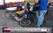 Acidente entre Fiat Strada e bicicleta el&eacute;trica deixa mulher ferida no cruzamento da Rua Teresina com a T&ndash;18 em Ji&ndash;Paran&aacute; &ndash; V&iacute;deo