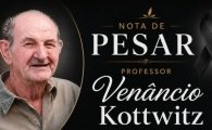 Nota de Pesar pelo falecimento do professor Ven&acirc;ncio Kottwitz pioneiro de Ariquemes