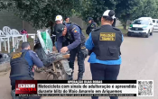 OPERA&Ccedil;&Atilde;O DUAS RODAS &ndash; Motocicleta com sinais de adultera&ccedil;&atilde;o &eacute; apreendida durante blitz do Maio Amarelo em Ariquemes &ndash; V&iacute;deo