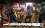 Grave acidente deixa motociclista em estado cr&iacute;tico na zona leste de Porto Velho &ndash; V&iacute;deo