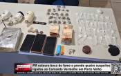 PM estoura boca de fumo e prende quatro suspeitos ligados ao Comando Vermelho em Porto Velho &ndash; V&iacute;deo
