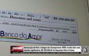 Associa&ccedil;&atilde;o de Pais e Amigos dos Excepcionais APAE recebe mais uma emenda significativa, R$ 200.000,00 da Deputada Silvia Cristina &ndash; V&iacute;deo