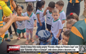Creche Crian&ccedil;a Feliz promove projeto da Copa do Mundo com alunos pintando e decorando a rua &ndash; LIVE: ESTAMOS NO AR! PROGRAMA BRONCA DA PESADA