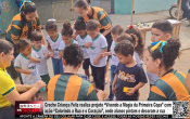 Creche Crian&ccedil;a Feliz realiza projeto “Vivendo a Magia da Primeira Copa” com a&ccedil;&atilde;o “Colorindo a Rua e o Cora&ccedil;&atilde;o”, onde alunos pintam e decoram a rua &ndash; V&iacute;deo