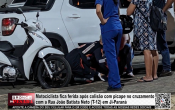 Motociclista fica ferida ap&oacute;s colis&atilde;o com picape no cruzamento com a Rua Jo&atilde;o Batista Neto T&ndash;12 em Ji&ndash;Paran&aacute; &ndash; V&iacute;deo