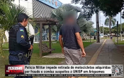 Pol&iacute;cia Militar impede retirada de motocicletas adquiridas por fraude e conduz suspeitos &agrave; UNISP em Ariquemes &ndash; V&iacute;deo