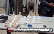 For&ccedil;a T&aacute;tica recupera moto de roubo e apreende arma, drogas e menor envolvido em Porto Velho &ndash; V&iacute;deo