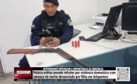 AUTORIDADES REFOR&Ccedil;AM A IMPORT&Acirc;NCIA DA DEN&Uacute;NCIA &ndash; Pol&iacute;cia Militar prende infrator por viol&ecirc;ncia dom&eacute;stica com amea&ccedil;a de morte &ndash; V&iacute;deo