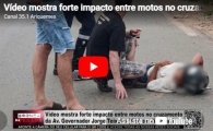 V&iacute;deo mostra forte impacto entre motos no cruzamento da Av. Governador Jorge Teixeira e K&ndash;5 em Ji&ndash;Paran&aacute; &ndash; V&iacute;deo 
