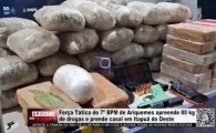 For&ccedil;a T&aacute;tica do 7&ordm; BPM de Ariquemes apreende 80 kg de drogas e prende casal em Itapu&atilde; do Oeste &ndash; V&iacute;deo   