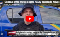 Colis&atilde;o entre moto e carro na Av Tancredo Neves em Ariquemes mobiliza SAMU e Pol&iacute;cia Militar &ndash; V&iacute;deo       