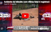 Acidente de tr&acirc;nsito com v&iacute;tima fatal &eacute; registrado na Linha 85, pr&oacute;ximo a Alto Para&iacute;so