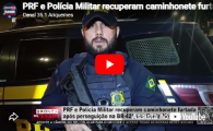 PRF e Pol&iacute;cia Militar recuperam caminhonete furtada ap&oacute;s persegui&ccedil;&atilde;o na BR 421 em Monte Negro   &ndash; V&iacute;deo