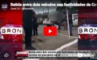 Batida entre dois ve&iacute;culos nas festividades da Cavalgada termina em pancadaria em Ji Paran&aacute; &ndash; V&Iacute;DEO 