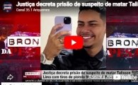 Justi&ccedil;a decreta pris&atilde;o de suspeito de matar Talisson Lima com tiros de pistola 9mm em Ji Paran&aacute; &ndash; V&Iacute;DEO  