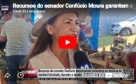 Recursos do senador Conf&uacute;cio Moura garantem alimentos a fam&iacute;lias no SEMDES Itinerante em Ariquemes &ndash; V&Iacute;DEO