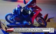 Motorista n&atilde;o consegue frear, provoca engavetamento e destr&oacute;i motocicleta na Av. JK em Ji&ndash;Paran&aacute; &ndash; V&Iacute;DEO