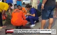 Idosa com Alzheimer sofre queda e &eacute; socorrida pelo SAMU no Parque Brasil em Ji&ndash;Paran&aacute; &ndash; V&Iacute;DEO